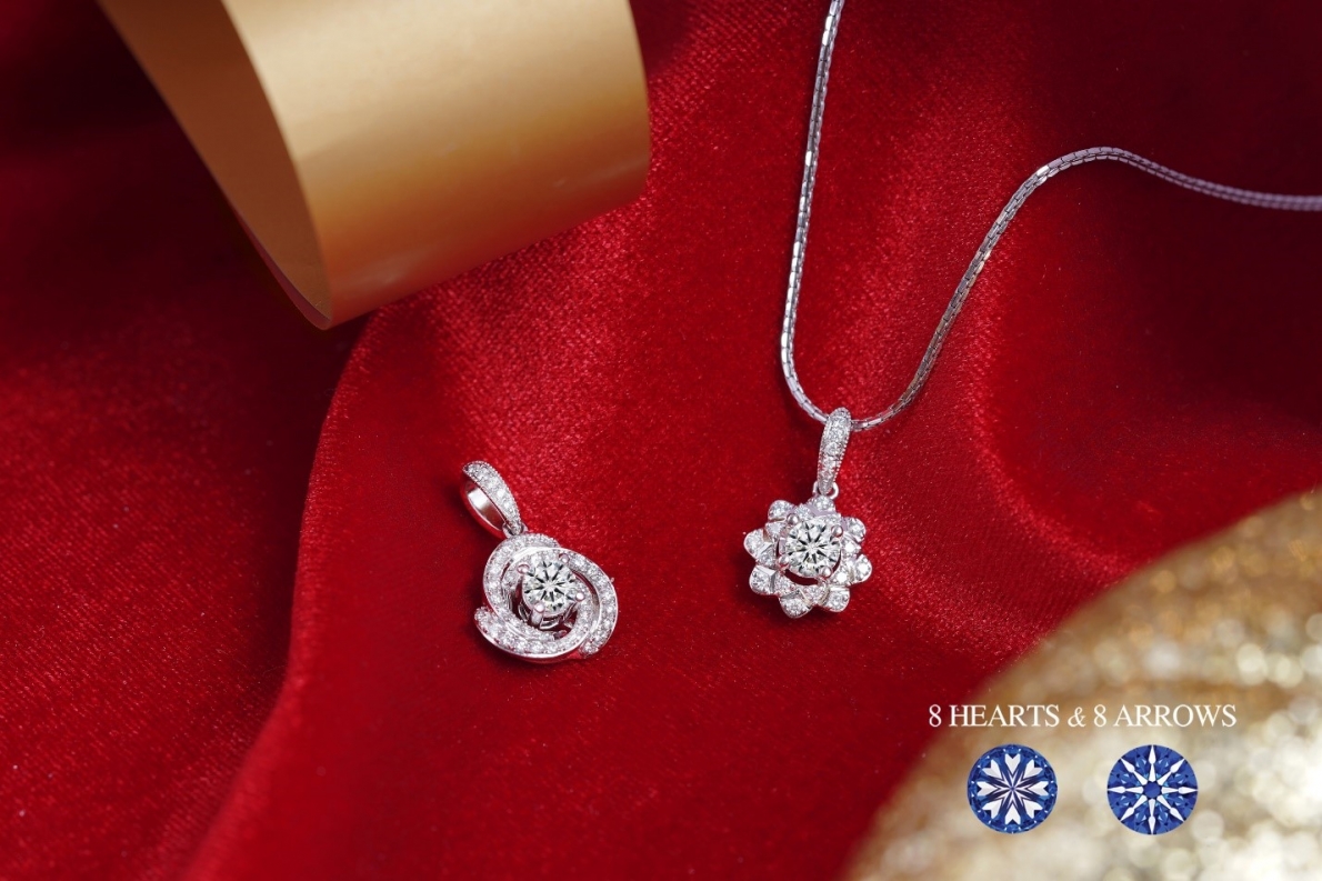Quý cô gợi cảm, fashionista chính hiệu, người phụ nữ của gia đình, tất cả đều tìm thấy điểm chung với trang sức kim cương siêu lý tưởng 8 Hearts & 8 Arrows có chất liệu quý hiếm và độc đáo của DOJI.