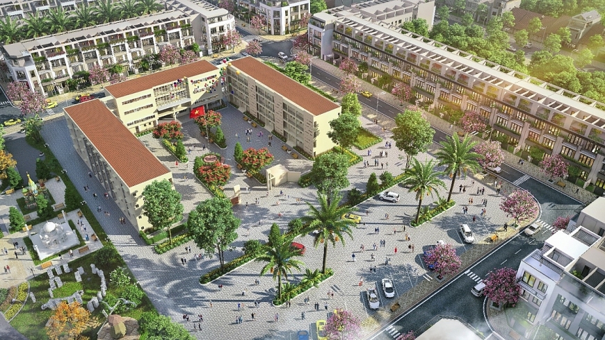 Trường tiểu học Lam Sơn tọa lạc tại vị trí trung tâm dự án TNR Stars Bỉm Sơn