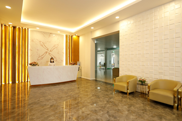 Hình ảnh sảnh toà nhà tái định cư