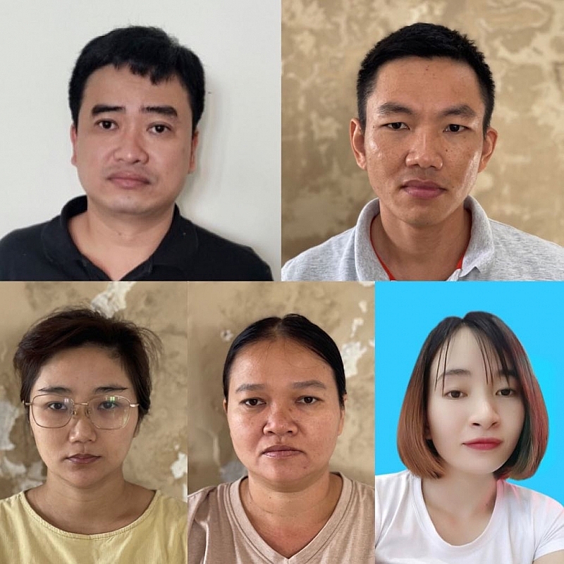 Tổng Giám đốc Công ty Việt Á Phan Quốc Việt (bìa trái, ảnh trên) và các đối tượng thuộc Công ty Việt Á.