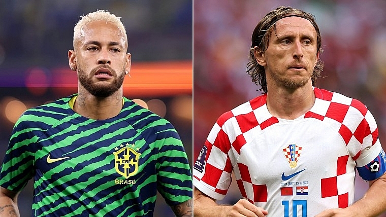 Croatia và Brazil sẽ diễn ra vào lúc 22h00 ngày 9.12. Ảnh: AFP