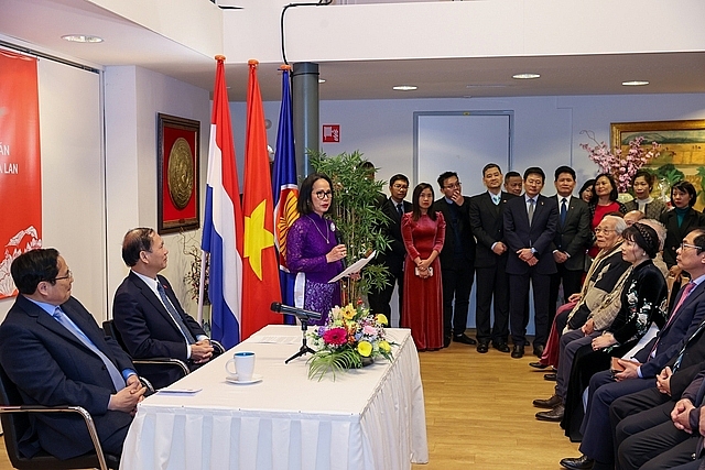 Bà Ngô Bích Ngọc, Phó Chủ tịch Hội người Việt Nam tại Hà Lan cho rằng Việt Nam và Hà Lan cách xa nhau về địa lý nhưng luôn có tình cảm cho nhau - Ảnh: VGP/Nhật Bắc