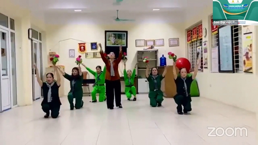 Lần đầu tiên, gần 300 Người cao tuổi đồng diễn qua Zoom chào mừng ngày Sức khoẻ thế giới (7/4)