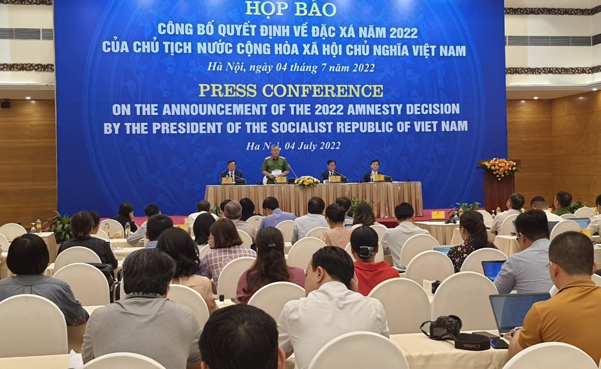 Công bố quyết định về đặc xá năm 2022