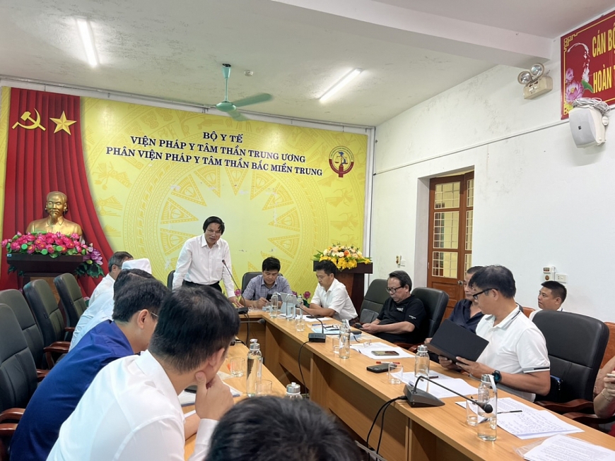 TS Cao Hưng Thái- Phó cục trưởng kiểm tra tại Phân viện Pháp y tâm thần Bắc miền Trung