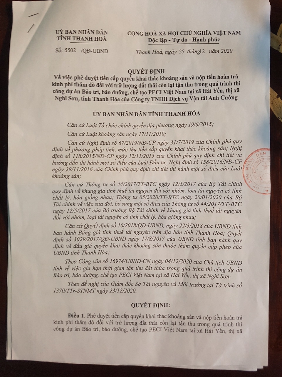 Thanh Hóa: Xử lý điểm vi phạm khai thác đất tại núi Chuột Chù, thị xã Nghi Sơn