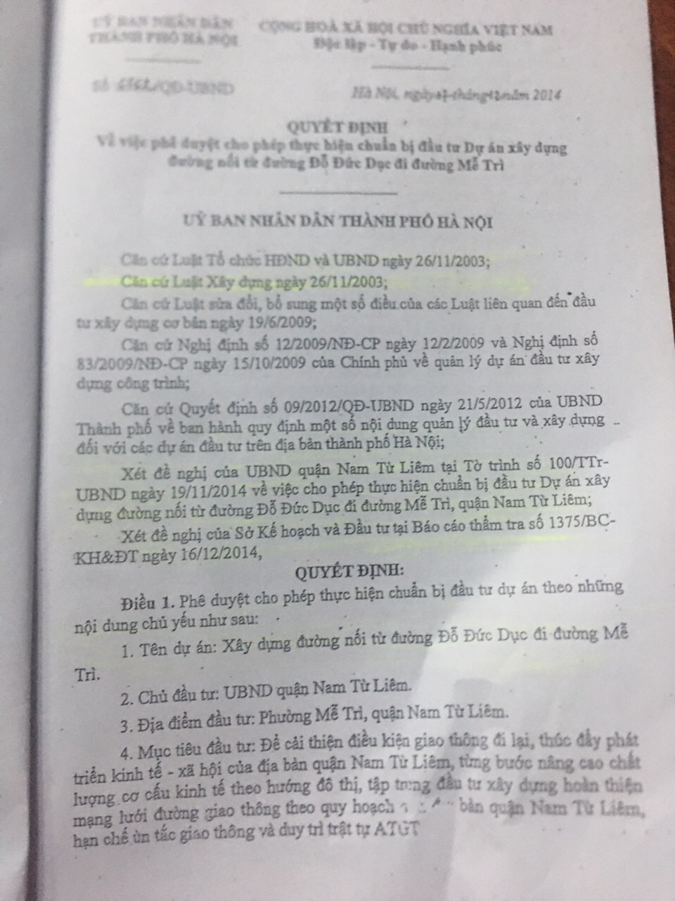 20 lần dân làm đơn tố cáo Chủ tịch UBND quận Nam Từ Liêm
