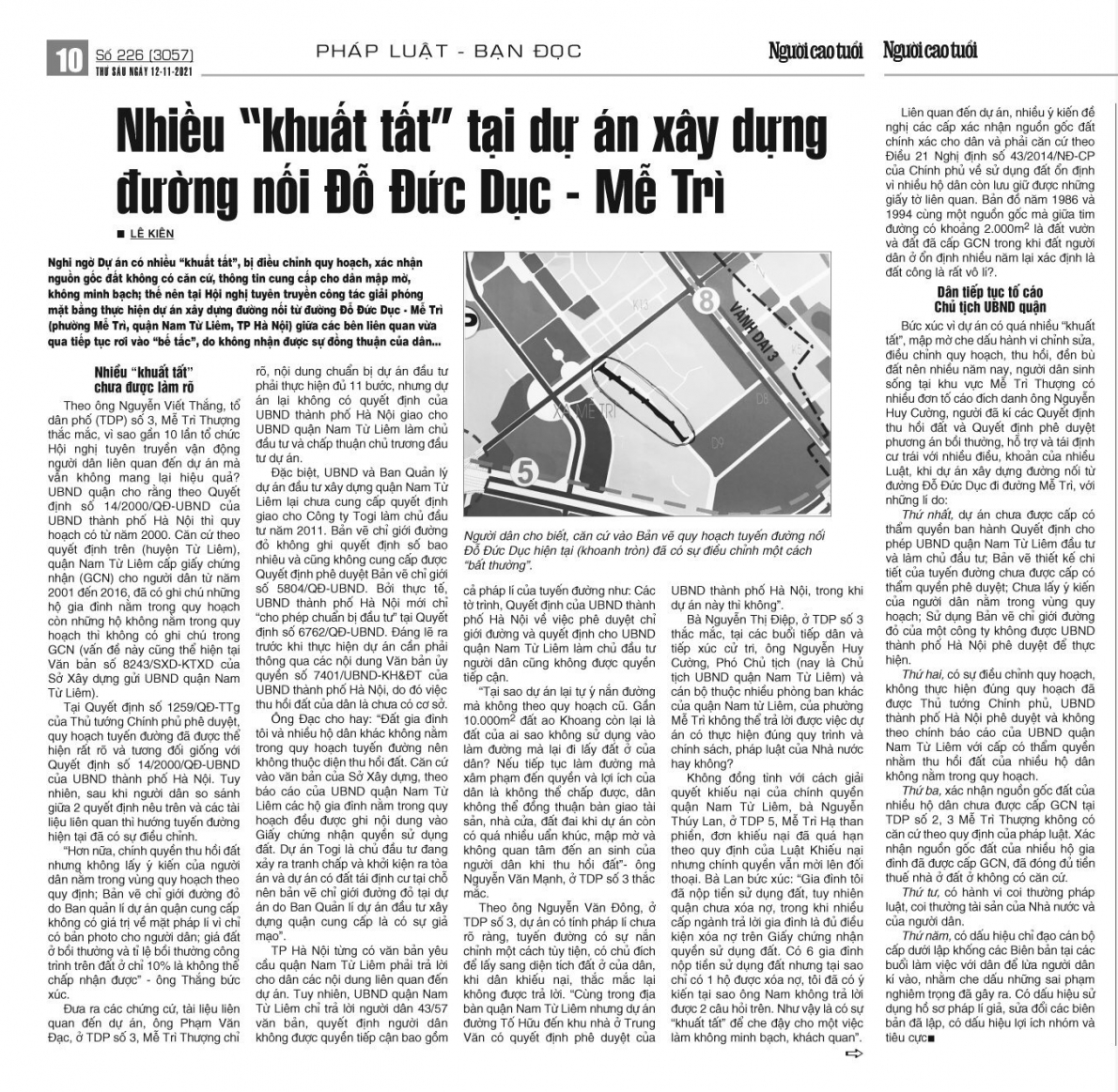 20 lần dân làm đơn tố cáo Chủ tịch UBND quận Nam Từ Liêm