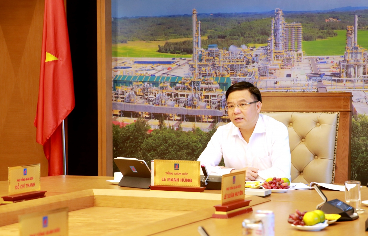 Tổng giám đốc Lê Mạnh Hùng phát biểu kết luận cuộc họp