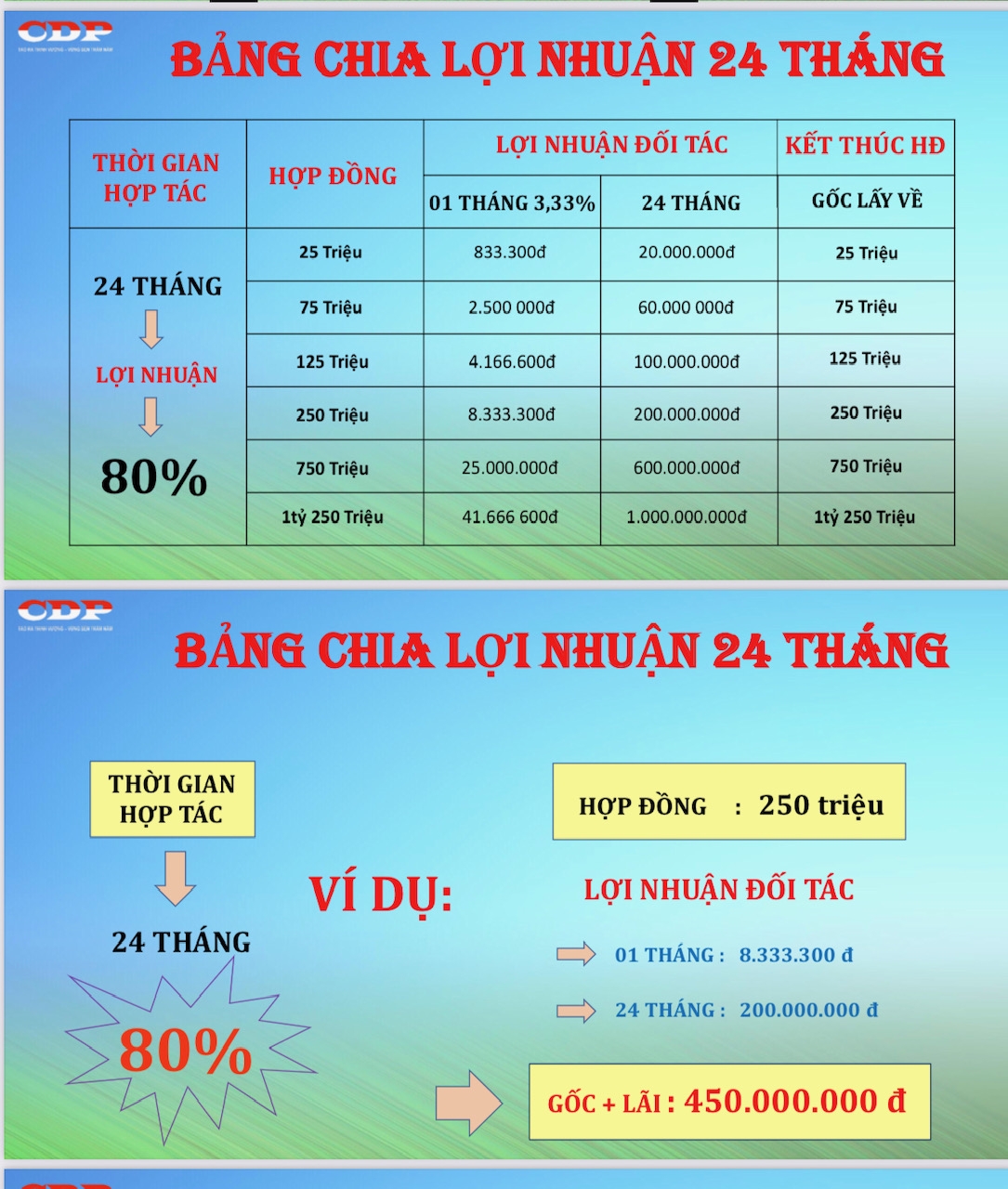 Hòa Bình: Giật mình với mức chia lợi nhuận “khủng” của CDP Toàn cầu