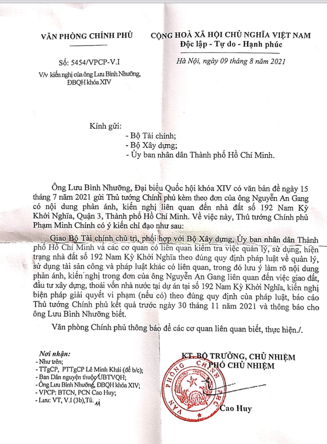 Thủ tướng Chính phủ Phạm Minh Chính chỉ đạo làm rõ