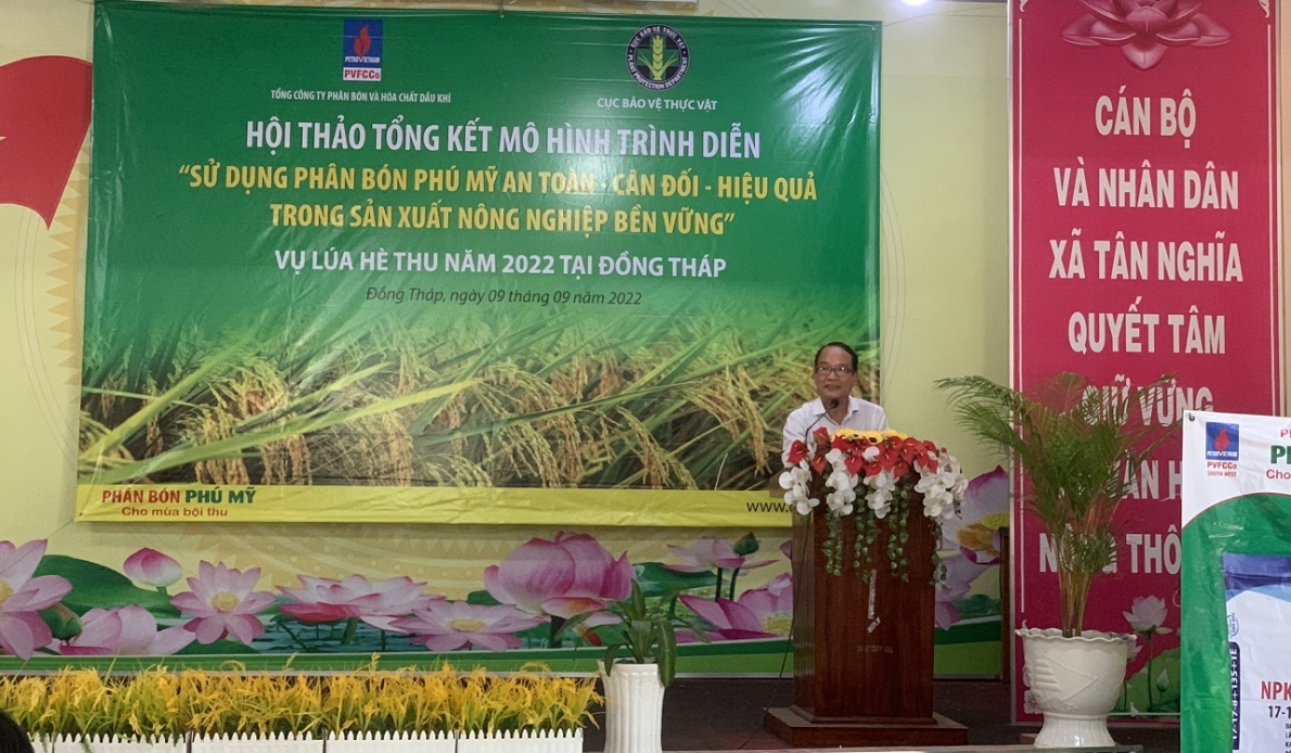 Ông Lê Văn Thiệt - Phó Cục trưởng Cục BVTV phát biểu tại Hội thảo Ông Lê Văn Thiệt - Phó Cục trưởng Cục BVTV phát biểu tại Hội thảo