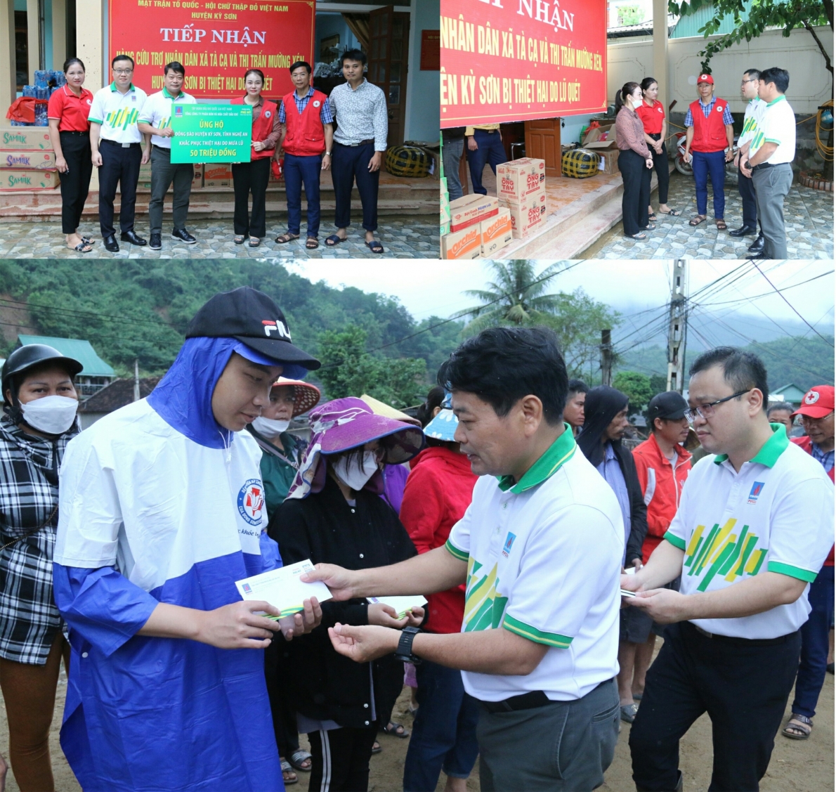 PVFCCo trao kinh phí hỗ trợ, thăm hỏi, trao quà cho các hộ gia đình chịu thiệt hại nặng do lũ quét (2) PVFCCo trao kinh phí hỗ trợ, thăm hỏi, trao quà cho các hộ gia đình chịu thiệt hại nặng do lũ quét (2)