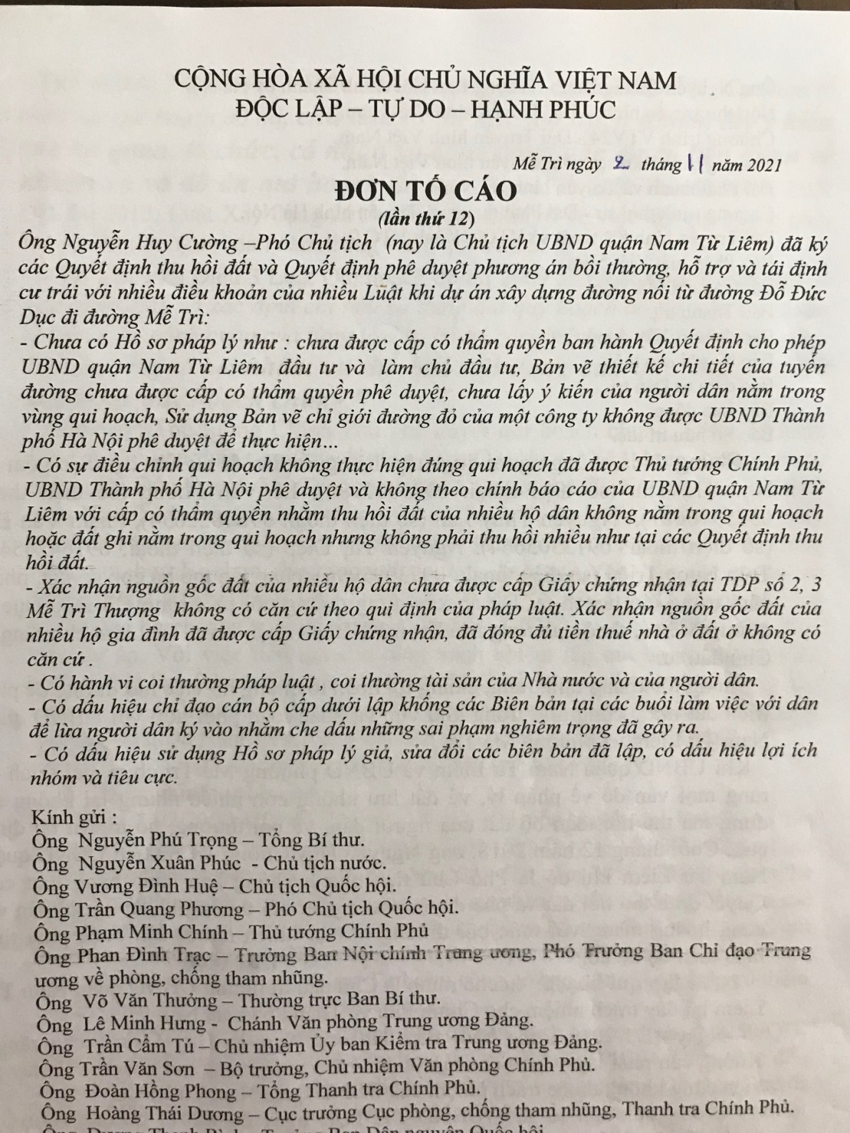 Nhiều “khuất tất” tại dự án xây dựng đường nối Đỗ Đức Dục – Mễ Trì