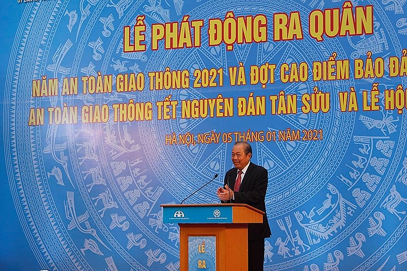 Lễ phát động ra quân Năm An toàn giao thông 2021