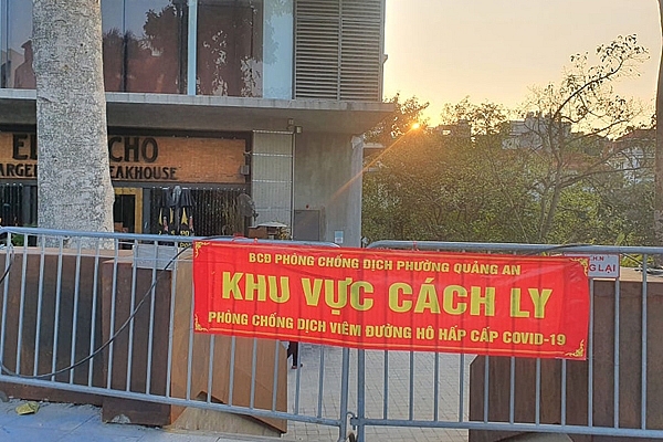 Một khu vực bị cách ly chống dịch do có liên quan đến BN2229