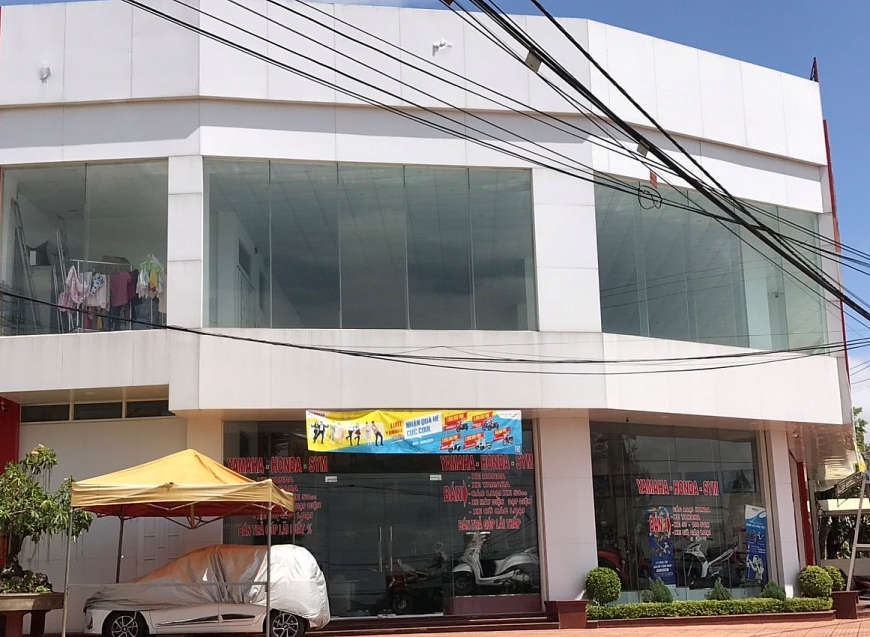 Biển hiệu sau khi đã loại bỏ yếu tố vi phạm