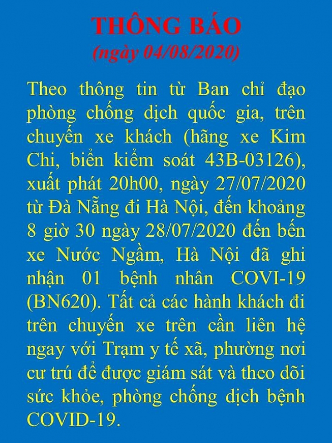 khan ha noi truy tim nguoi di chung xe khach voi benh nhan 620