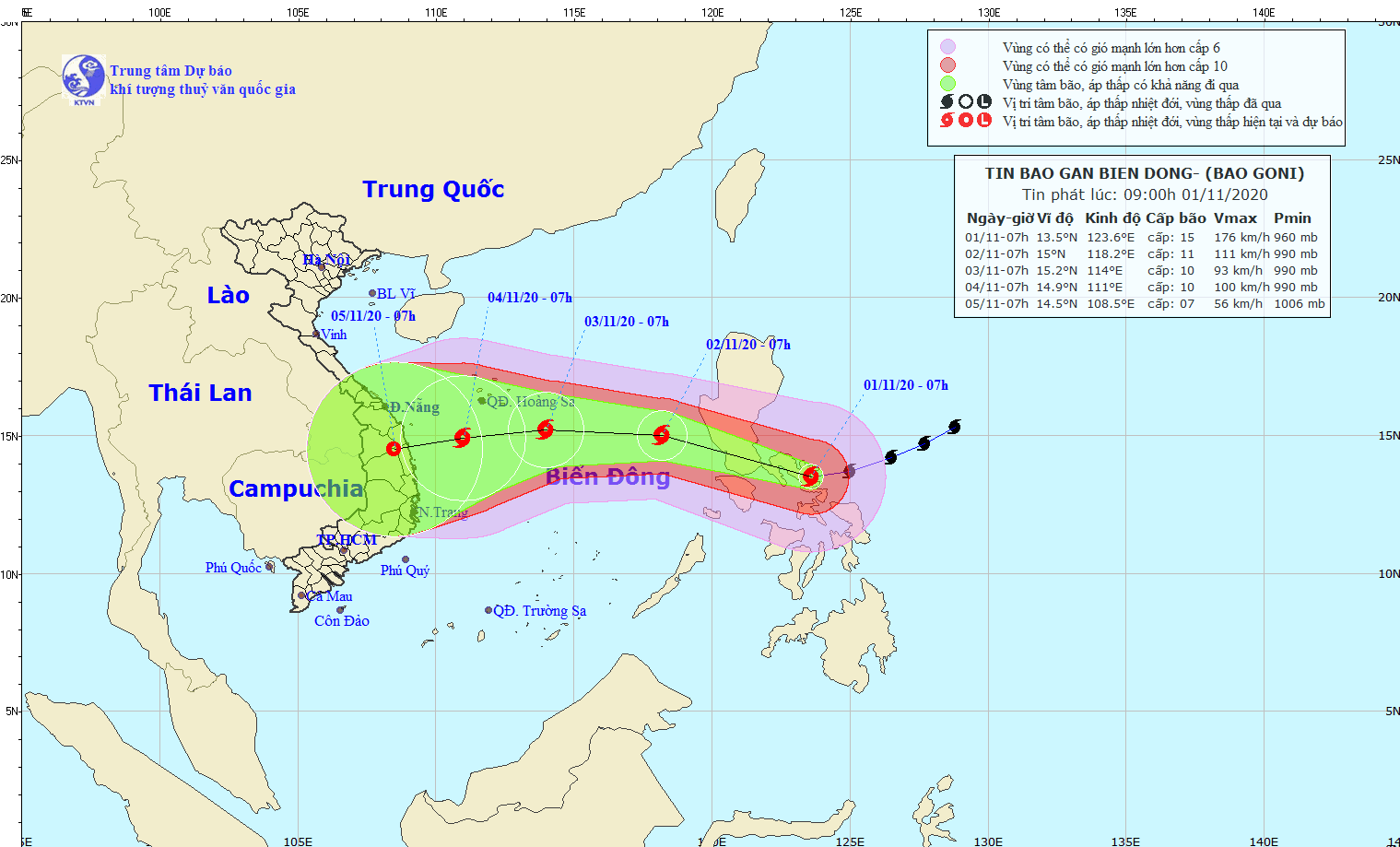 Siêu bão Goni đổ bộ miền Trung Philippines, giảm cấp khi vào Biển Đông