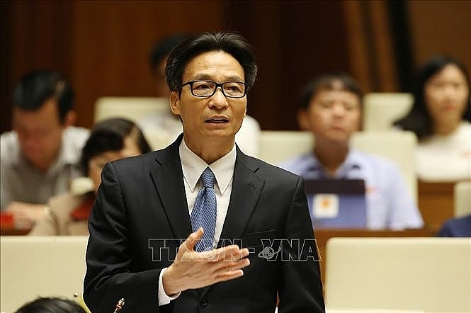 Phó Thủ tướng Vũ Đức Đam cho biết, Bộ trưởng Bộ Giáo dục và Đào tạo chịu trách nhiệm về sách giáo khoa ở tất cả các khâu. Ảnh: TTXVN.