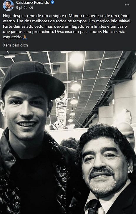 Ronaldo, Messi tri ân huyền thoại Maradona