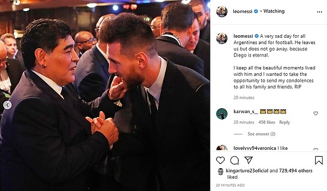 Ronaldo, Messi tri ân huyền thoại Maradona