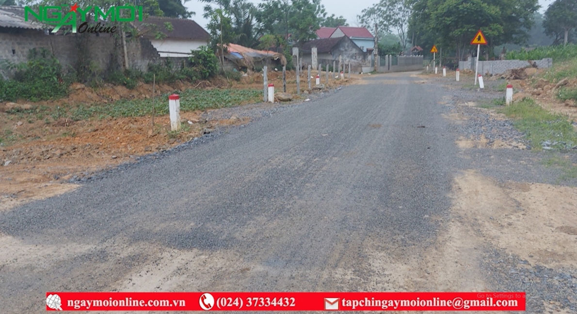 Dự án đường giao thông liên xã hơn 131 tỷ chưa bàn giao đã xuống cấp nghiêm trọng