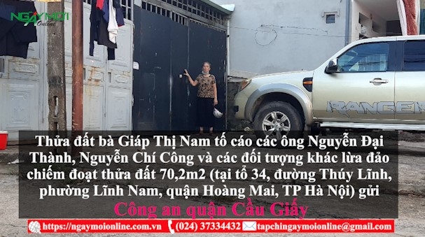 Viết tiếp vụ bị lừa mất đất, mất tiền của bà Giáp Thị Nam, ở phường Yên Hòa, quận Cầu Giấy, TP Hà Nội:  Vì sao Công an quận Cầu Giấy lại chậm trễ trong việc trả lời?