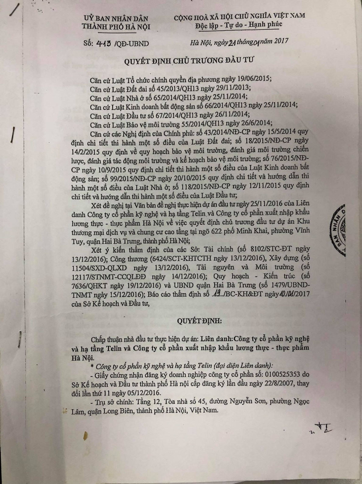 Dự án Amber Riverside