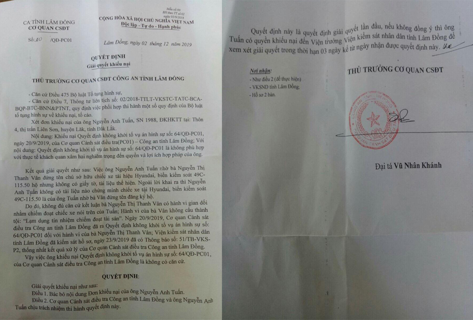 Quy&ecirc;́t định giải quy&ecirc;́t khi&ecirc;́u nại của C&ocirc;ng an tỉnh L&acirc;m Đ&ocirc;̀ng