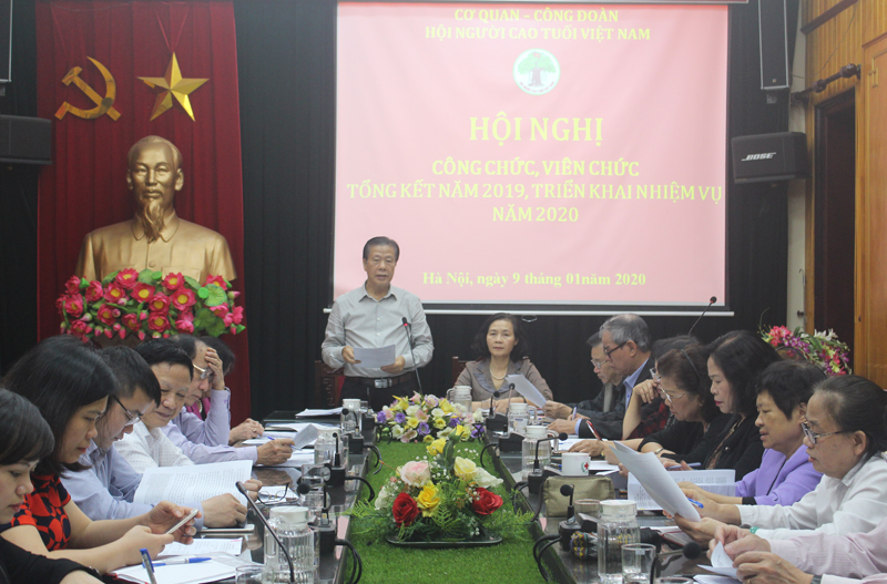 L&atilde;nh đạo cơ quan TW Hội ph&aacute;t biểu tại Hội nghị.