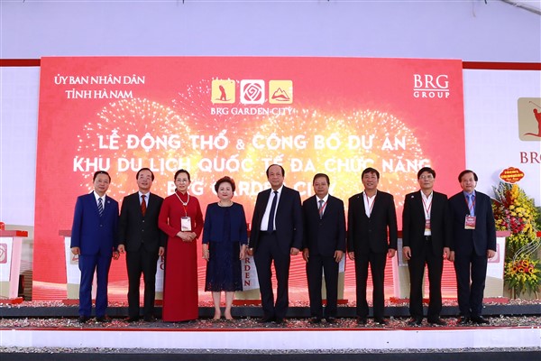 Tập đoàn BRG động thổ và công bố Dự án Khu du lịch quốc tế đa chức năng cao cấp tại Hà Nam