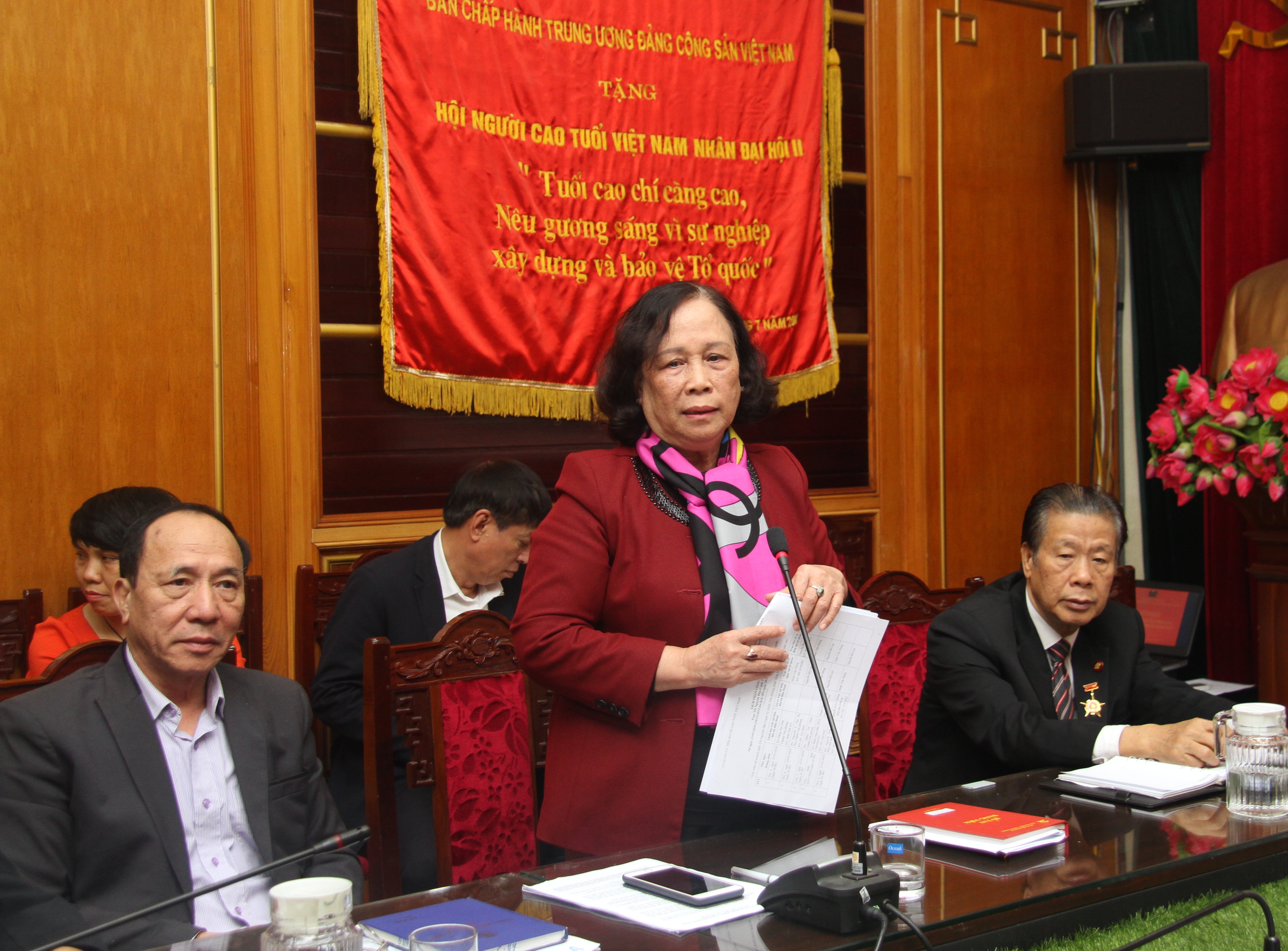 Chủ tịch Phạm Thị Hải Chuyền ph&aacute;t biểu