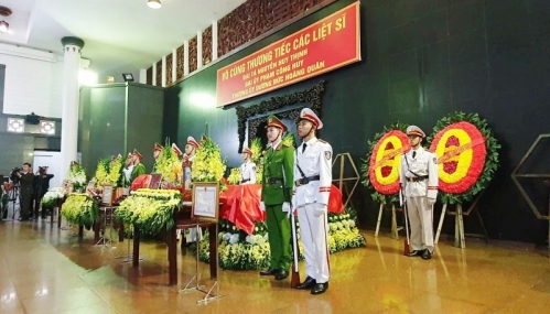 Tiễn đưa 3 liệt sỹ hy sinh tại Đồng Tâm