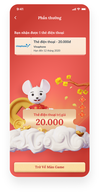 Phần thưởng nhận được khi tham gia ứng dụng 9999 Tết