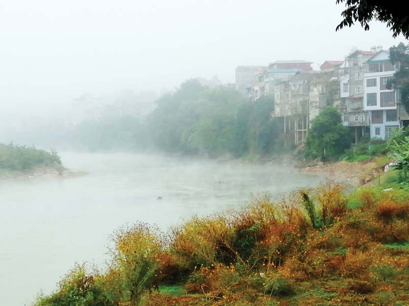 Sương sớm tr&ecirc;n s&ocirc;ng Bằng Giang - TP Cao Bằng
