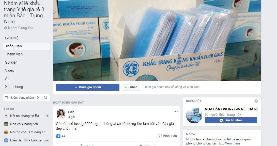 Hà Nội: Tạm giữ lô khẩu trang y tế trị giá hơn 1 tỷ đồng chuyên bán sỉ trên Facbook