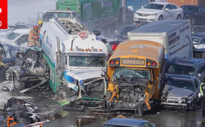Hai người đã thiệt mạng và khoảng 100 người bị thương trong vụ đâm xe liên hoàn ở Canada