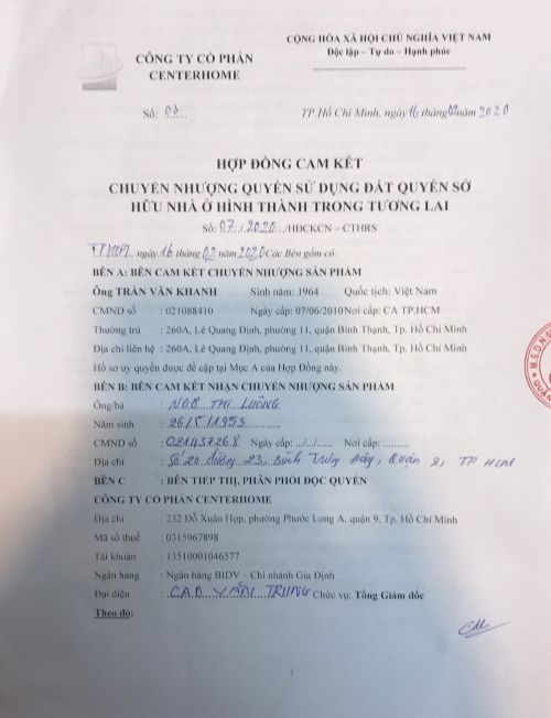 Dự án Centerhome Riverside: Có đẩy rủi ro cho khách hàng?