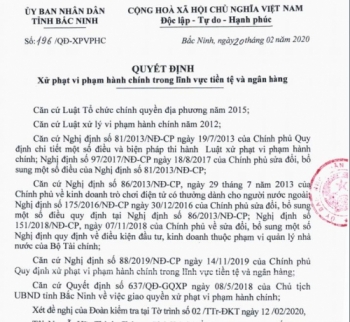 Bắc Ninh: Công ty Phượng Hoàng bị xử phạt 400 triệu đồng vì kinh doanh game bằng ngoại tệ trái phép