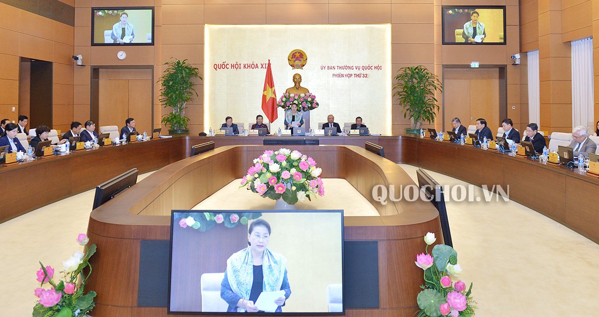 Chủ tịch Quốc hội Nguyễn Thị Kim Ngân khai mạc phiên họp thứ 32 của Ủy ban Thường vụ Quốc hội