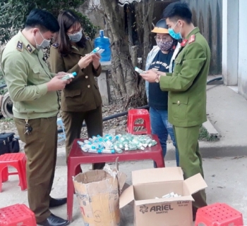 Hà Nam tịch thu 500 chai nước rửa tay khô sát trùng không rõ nguồn gốc xuất xứ