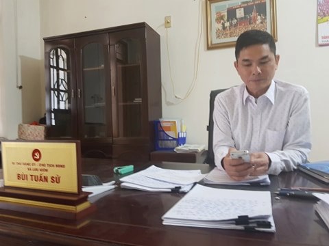 &Ocirc;ng B&ugrave;i Tuấn Sử, B&iacute; thư Đảng ủy, Chủ tịch HĐND x&atilde; Lưu Kiếm cho biết c&aacute;c nội dung của &ocirc;ng L&ecirc; Văn Mầm, nguy&ecirc;n l&atilde;nh đạo x&atilde; l&agrave; c&oacute; căn cứ, đ&uacute;ng sự thật. Tuy nhi&ecirc;n x&atilde; chưa nhận được chỉ đạo của huyện