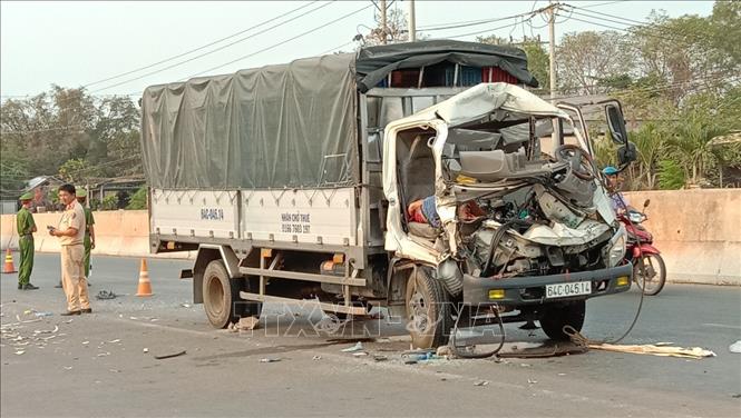 Hiện trường vụ tai nạn. Ảnh: TTXVN