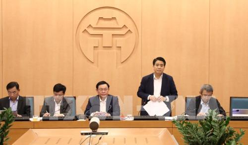 Cuộc họp Ban Chỉ đạo ph&ograve;ng chống dịch Covid-19 s&aacute;ng 7-3. Ảnh TTXVN