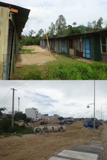 Một d&atilde;y l&aacute;n do c&aacute;c tay c&ograve; đất dựng l&ecirc;n ở dự &aacute;n Khu giết mổ tập trung tại th&ocirc;n Phước Sơn, x&atilde; Phước Đồng, chờ được Hội đồng BTHT&amp;TĐC ph&ecirc; duyệt