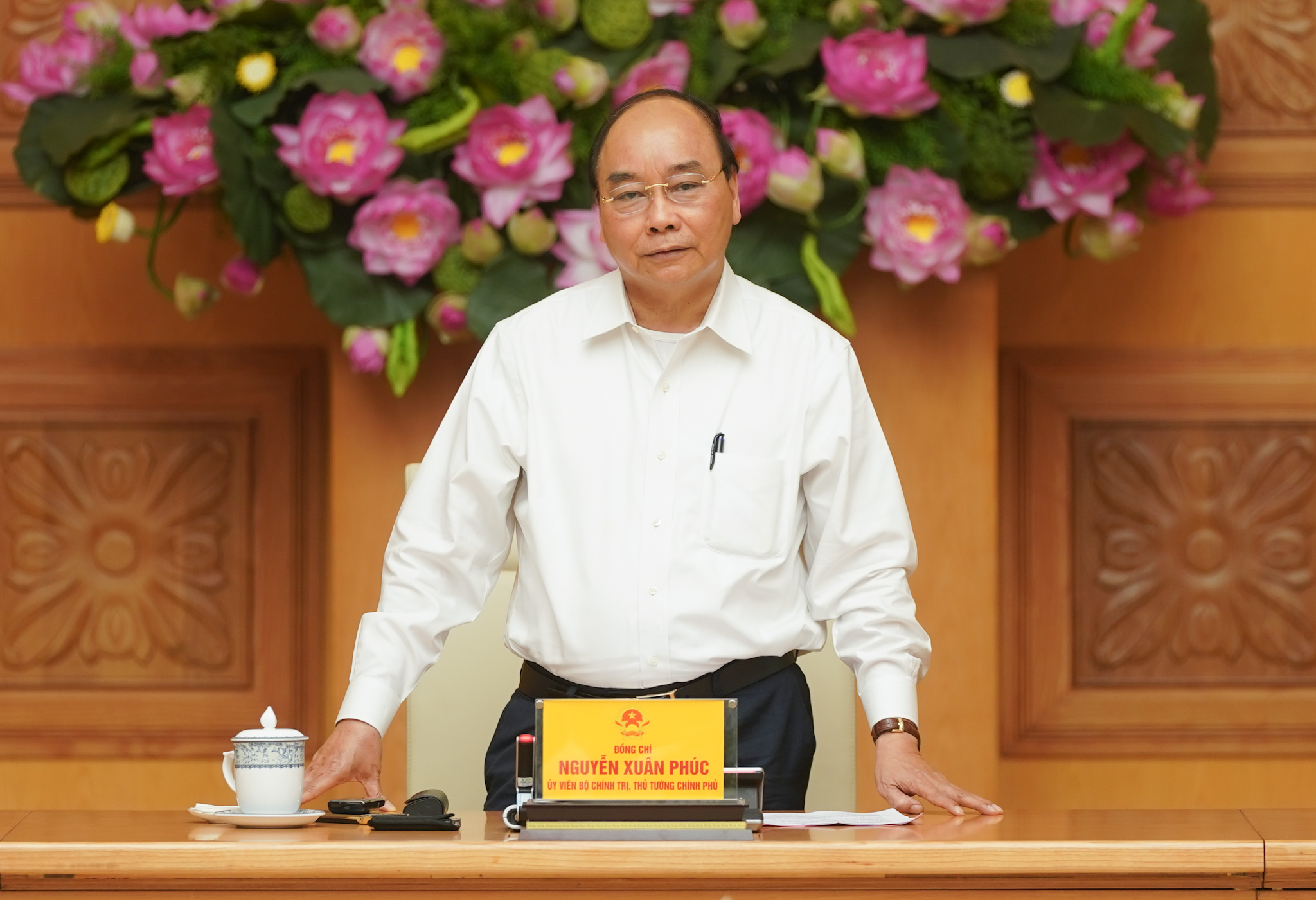 Thủ tướng ph&aacute;t biểu tại cuộc họp - Ảnh: VGP/Quang Hiếu