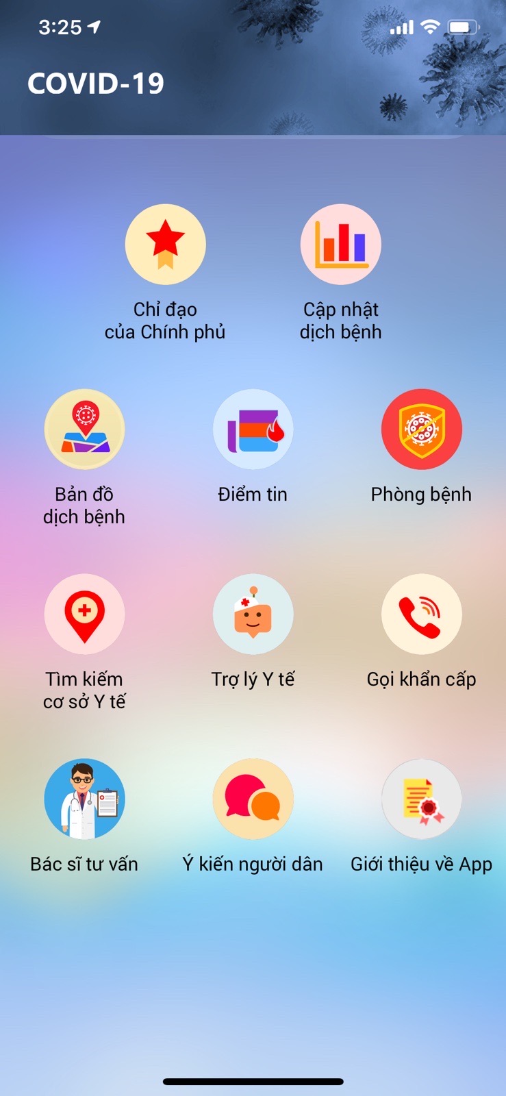 Ứng dụng Y tế COVID&ndash;19 nhằm cung cấp cho người d&acirc;n th&ocirc;ng tin, tiện &iacute;ch đầy đủ, to&agrave;n cảnh nhất về dịch bệnh diễn ra tr&ecirc;n to&agrave;n cầu cũng như trong nước