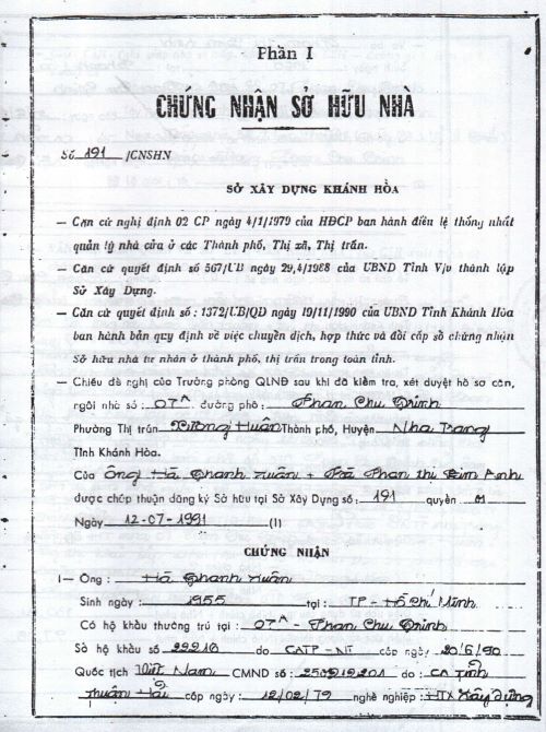 Xét xử “tranh chấp đòi lại tài sản” ở tỉnh Khánh Hòa: Có cơ sở đề nghị xem xét theo thủ tục giám đốc thẩm