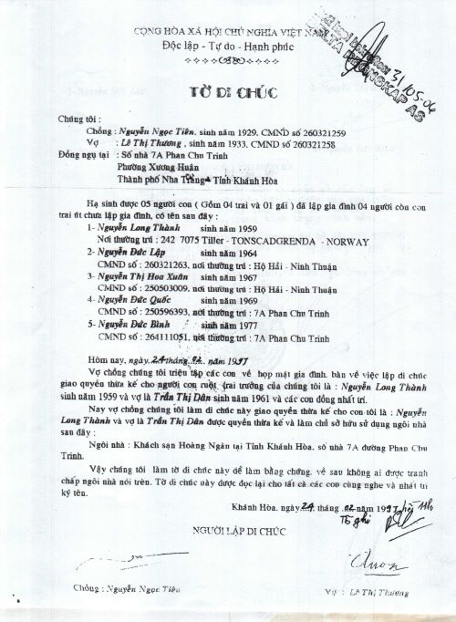 Xét xử “tranh chấp đòi lại tài sản” ở tỉnh Khánh Hòa: Có cơ sở đề nghị xem xét theo thủ tục giám đốc thẩm